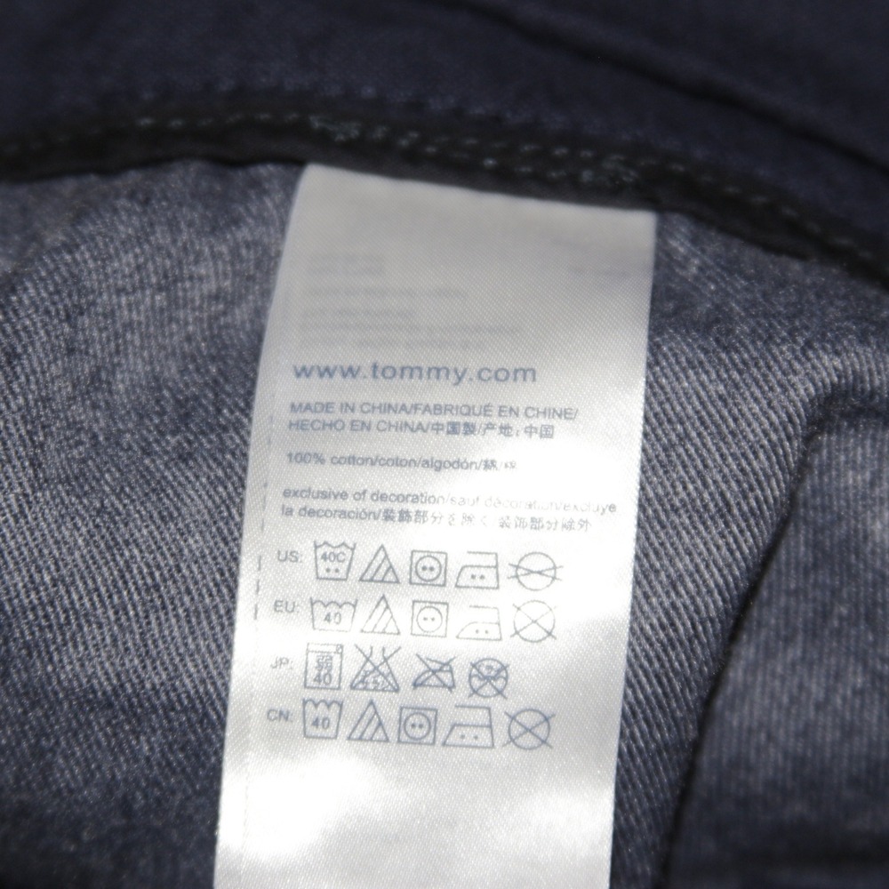 Vintage Tommy Hilfiger Pants Mens 38 Navy Blue Corduroy Custom Fit - Picture 6 of 6
